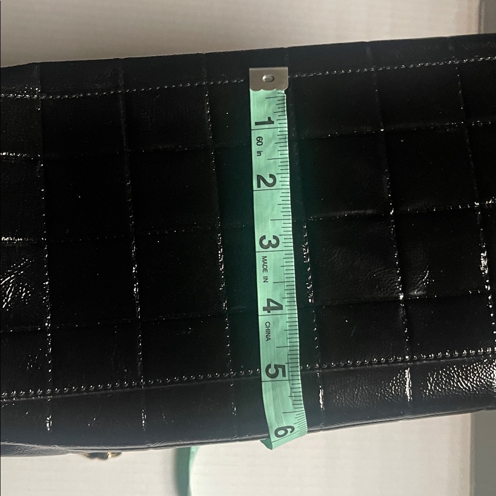 Tory Burch Black Quilted Patent Leather Marion Tote Bag - Picture 11 of 11